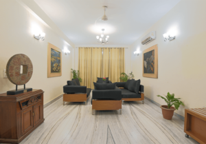 Serviced Apartments Gurgaon with spacious living room. Top 5 Serviced Apartments in Gurgaon for Business Travelers